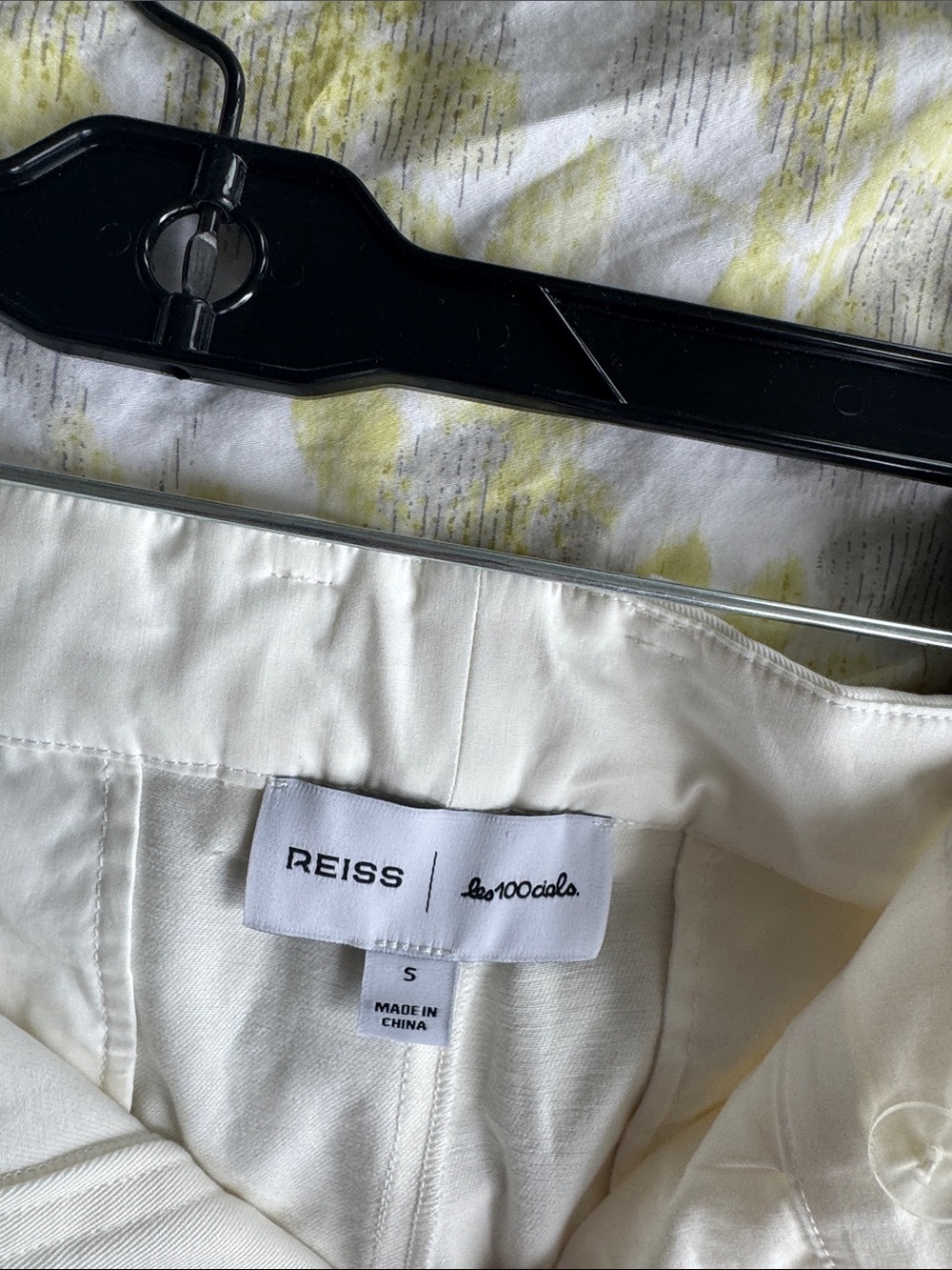 Reiss Les 1000 Ciels Luca Cotton Wide Leg Trouser Size S - Picture 9 of 11